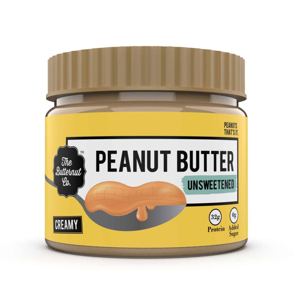 Unsweetened peanut butter creamy – Herbivo