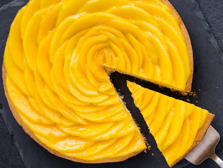 Vegan Mango Cake! Lower Sugar Recipe! - YouTube